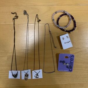 Accessories jewelry bundle - necklaces, bracelets and earrings.